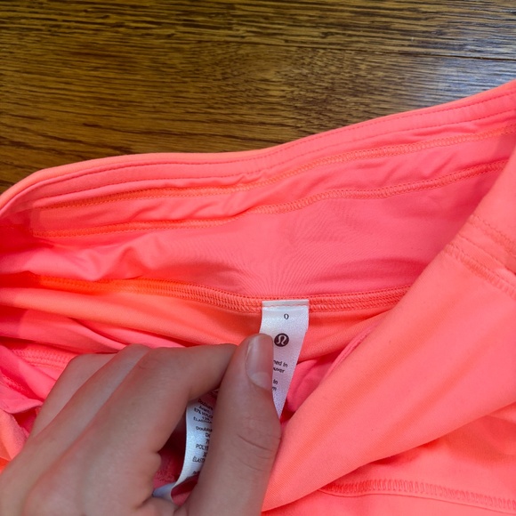 Lululemon Pace Rival Skirt -- SUNSET COLOR -- Sz 0 long NWOT - Picture 3 of 4